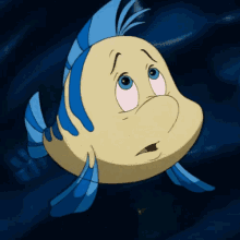 Flounder Sad GIF - Flounder Sad The Little Mermaid GIFs