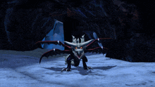 a picture of a man and a dragon with the word true on it