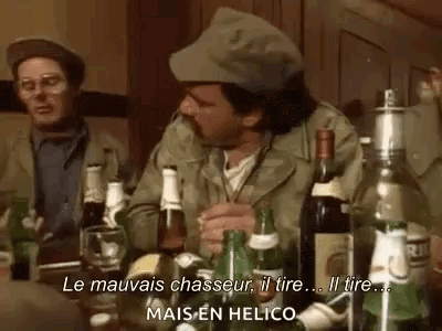 Inconnus Chasseur GIF Inconnus Chasseur Drink Discover Share GIFs