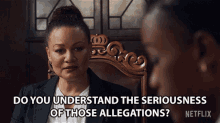 Do You Understand The Seriousness Of Those Allegations Sandi Schultz GIF - Do You Understand The Seriousness Of Those Allegations Sandi Schultz Nicole Daniels GIFs