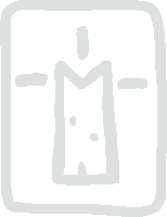 a drawing of a person with the letter m in the middle