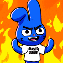 Fire Basedbunny GIF - Fire Basedbunny Bunny GIFs