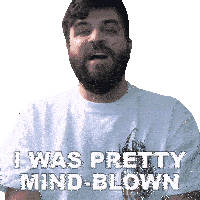 I Was Pretty Mind-blown Andrew Baena Sticker