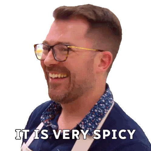 It Is Very Spicy Andrew Sticker - It Is Very Spicy Andrew The Great Canadian Baking Show Stickers