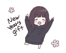 happy new year gift cute