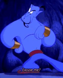 Genie Excuse Me GIF - Genie Excuse Me Aladdin GIFs