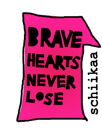 Schiikaa Brave Sticker - Schiikaa Brave Braveheart Stickers