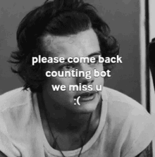 Counting Bot I Miss You GIF