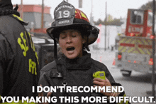 Station 19 Andy Herrera GIF - Station 19 Andy Herrera I Dont Recommend You Making This More Difficult GIFs