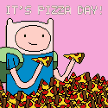 pizza day national pizza day pepperoni pizza finn adventure time