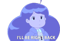 Ill Be Right Back Bee Sticker - Ill Be Right Back Bee Bee And Puppycat Stickers