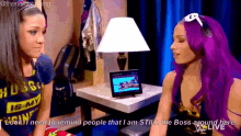 Sasha Banks Remind People GIF - Sasha Banks Remind People Still The Boss GIFs