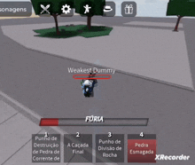 a screenshot of a game called furia
