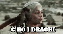 Draghi Drago Daenerys Targaryen Emilia Clarke GIF - Dragons Madre Di Draghi Mother Of Dragons GIFs