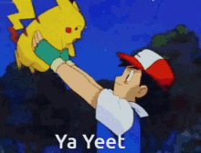 See Ya Ya Yeet GIF - See Ya Ya Yeet Ash Chucks Pikachu GIFs