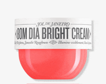 a container of bom dia bright cream from sol de janeiro