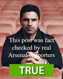 Arteta True Fact Check Arsenal GIF - Arteta True Fact Check Arsenal GIFs