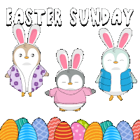 Sunday Easter Sunday Sticker - Sunday Easter Sunday Bunnies Stickers