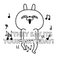 Rabbit Dancing GIF - Rabbit Dancing They Say Its Your Birthday GIFs