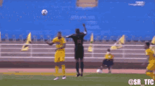 a soccer game is being played with the hashtag @sr_tfc on the bottom