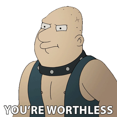 You'Re Worthless Jerry Sticker - You'Re Worthless Jerry David Herman Stickers