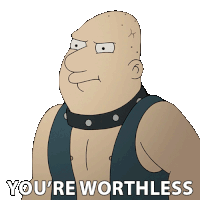 You'Re Worthless Jerry Sticker - You'Re Worthless Jerry David Herman Stickers