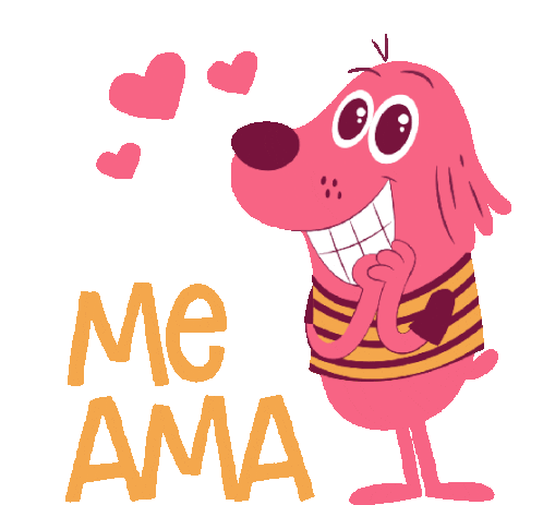 Cute Dog Says Love Me In Portuguese Sticker - Adoptinga Best Friend Me Ama Google Stickers