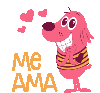 Cute Dog Says Love Me In Portuguese Sticker - Adoptinga Best Friend Me Ama Google Stickers