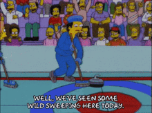 ice olympics curling the simpsons