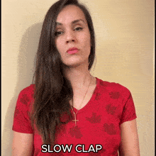 Unimpressed Slow Clap GIF