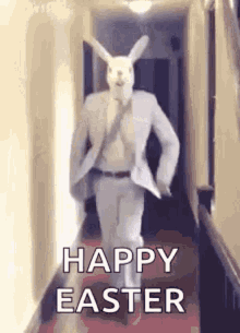 Bunny Dance Happy Easter GIF