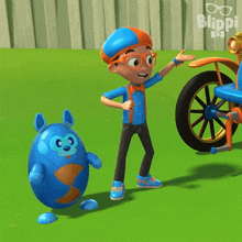 Excitement Jumps Blippi GIF - Excitement Jumps Blippi Blippi Wonders Educational Cartoons For Kids GIFs