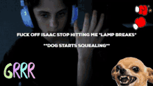Isaac Stop Angry Dog GIF - Isaac Stop Angry Dog Boxing Gloves GIFs
