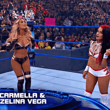 Carmella Zelina Vega GIF - Carmella Zelina Vega Smack Down GIFs