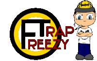 Freezy Trap Logo Sticker - Freezy Trap Logo Comic Stickers