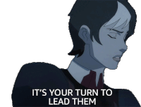 Its Your Turn To Lead Them Cassandra De Rolo Sticker - Its Your Turn To Lead Them Cassandra De Rolo The Legend Of Vox Machina Stickers