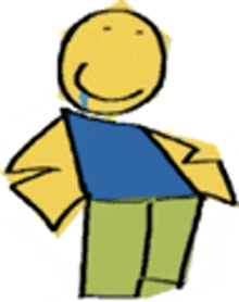 a cartoon of a man with a smiley face and a tear coming out of his nose .