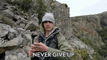 Never Give Up Cara Delevingne GIF - Never Give Up Cara Delevingne Running Wild With Bear Grylls GIFs