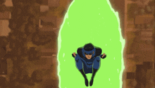 a cartoon character with a red cape on