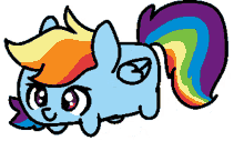 chibi smoll cute rainbow dash