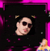 a picture of a man wearing sunglasses with the words assalamu editor behind him