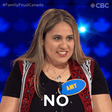 No Amy GIF - No Amy Family Feud Canada GIFs