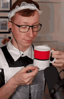 Patterrz Sip GIF - Patterrz Sip Maid Outfit GIFs