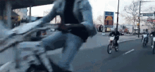 Stunt Motorcycle GIF