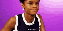 Leti Tia Wright Shuri GIF - Leti Tia Wright Shuri Seriously GIFs