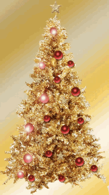 Christmas Tree Golden Tree GIF - Christmas Tree Golden Tree Merry Christmas GIFs