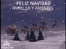 Feliz Navidad Familia Y Amigos GIF - Feliz Navidad Familia Y Amigos Santa Claus GIFs