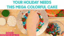 Sprinkle Colorful GIF - Sprinkle Colorful Colorful Cake GIFs