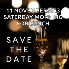 Save The Date Champagne GIF