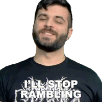 Ill Stop Rambling Andrew Baena Sticker - Ill Stop Rambling Andrew Baena Im Gonna Stop Talking Stickers